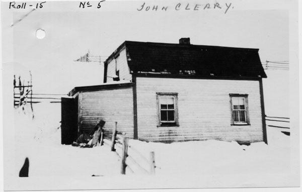Fig. 86. Unknown. “Property of John Cleary, Argentia.” The Rooms Archive, A 63–12, Department of Public Works, ca. 1941.